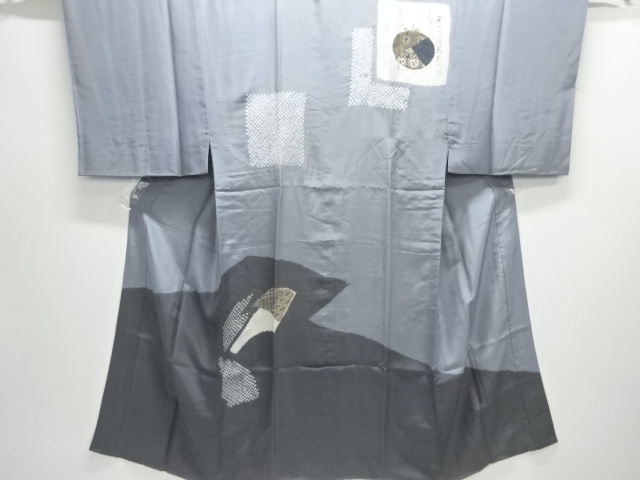 JAPANESE KIMONO / ANTIQUE MENS JUBAN / SILK / SHIBORI / SHIFUKU PATTERN